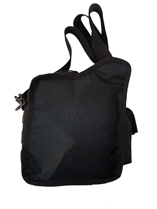 Herren Schulter / Crossbody Tasche Schwarz