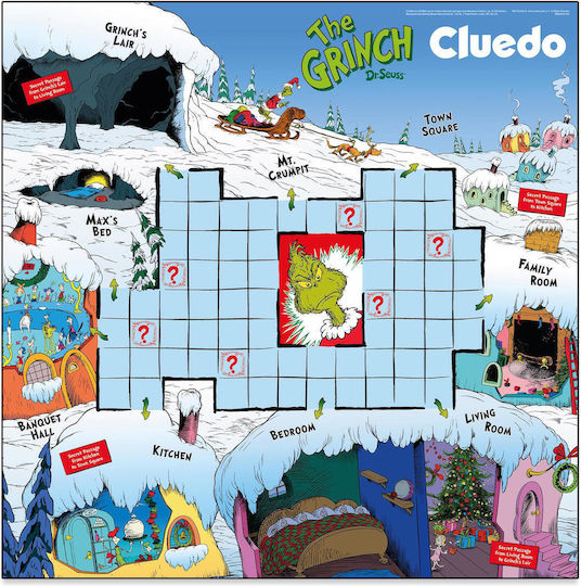 Настолна игра Cluedo Grinch за 2-6 играчи 8+ години (EN) Winning Moves