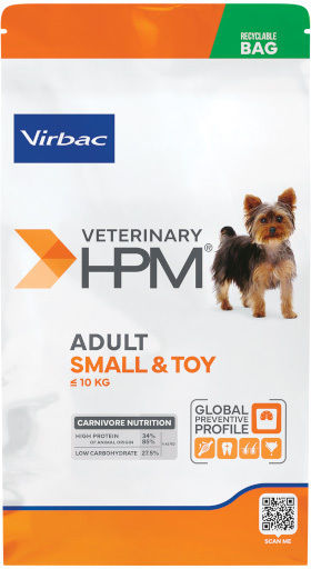 Virbac Small & Toy 3kg Dry Dog Food For Adult Dogs Small Breeds With Chicken Rice And Poultry