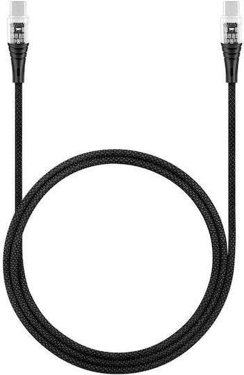 TTEC USB 2.0 Kabel USB-C männlich - USB-C 60W Schwarz 1,2m 2DK58S