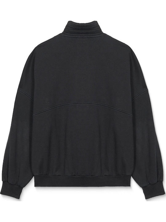 Reetrostone Winter Women's Cotton Blouse Vintage Black