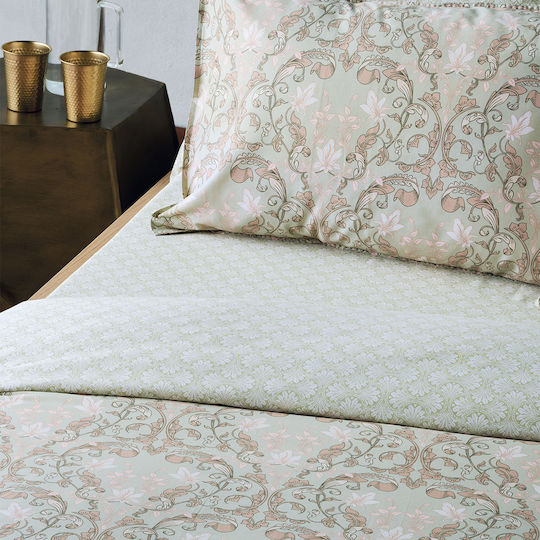 Kentia Duvet Cover Set Cotton Queen with 2 Pillowcases 220x240 Cressida 21
