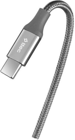 TTEC Alumicable Regular USB 2.0 Cablu USB-C bărbătesc - USB-C 65W Gri 2m