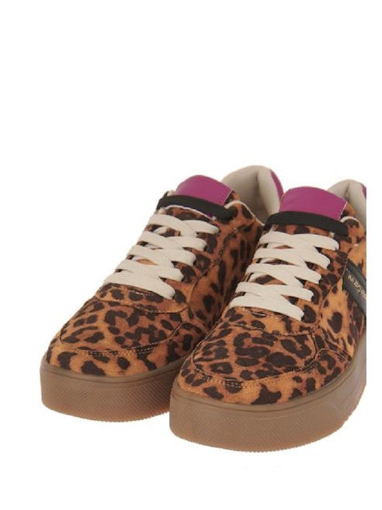 Γυναικεία Sneakers Λεοπάρ Φούξια