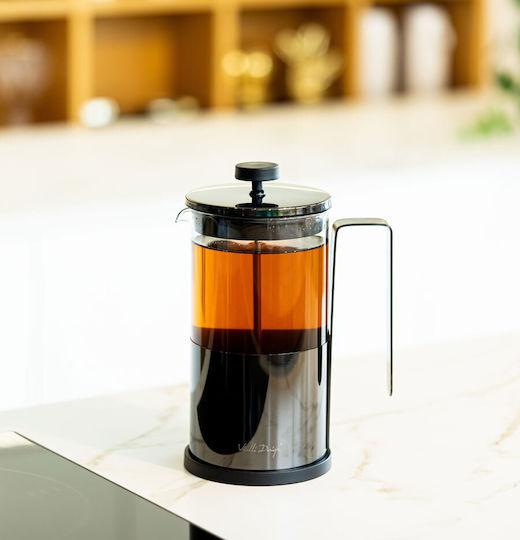 Vialli Design Diamante Graphite French Press Tea Coffee 1 L