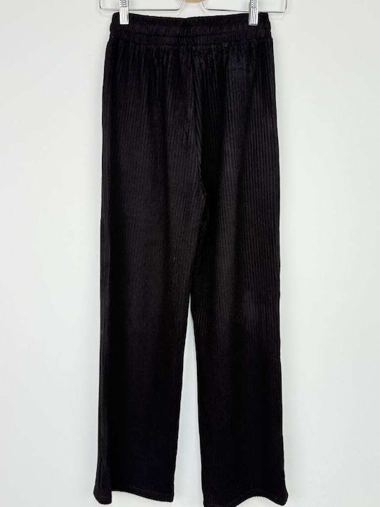 Topaki Winter Cotton Women's Pyjama Trousers Black