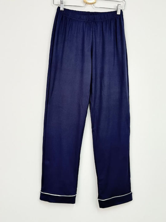 Fuanna Winter Women's Pyjama Set Navy Blue