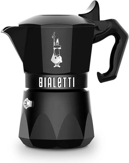 Bialetti Exclusive Μπρίκι Espresso 2cups Μαύρο
