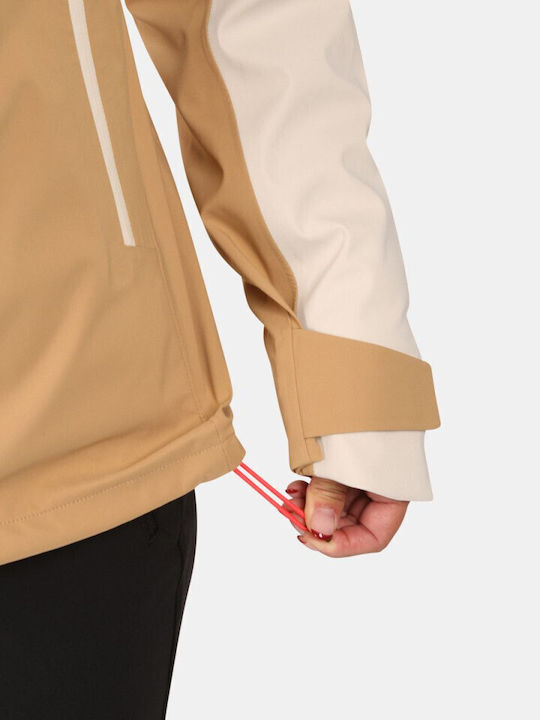 Hardshell Γυναικείο Μπουφάν Beige