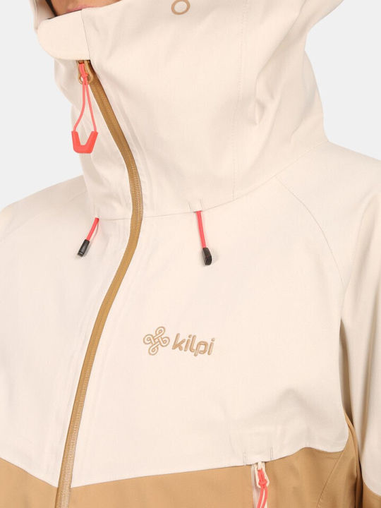 Hardshell Γυναικείο Μπουφάν Beige