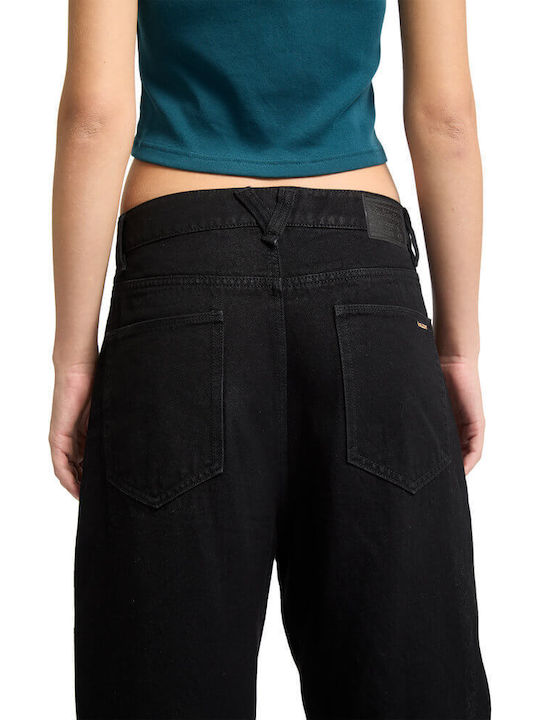 Χαμηλόμεσο Γυναικείο Jean Παντελόνι σε Baggy Γραμμή Black Combo
