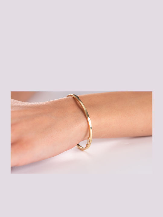 Lunaorocreations Women's Yellow Gold 14K Handcuff Bracelet Small