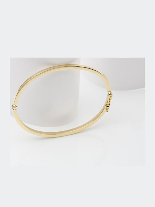 Lunaorocreations Women's Yellow Gold 14K Handcuff Bracelet Small