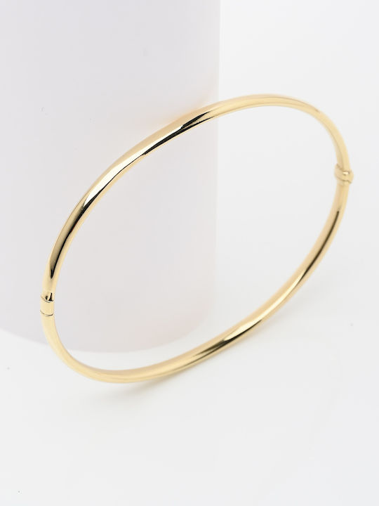 Lunaorocreations Women's Yellow Gold 14K Handcuff Bracelet Small