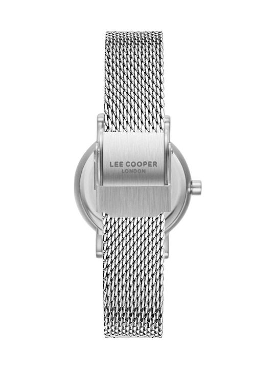 Lee Cooper Bracelet Damen Uhr mit Silber Metallarmband