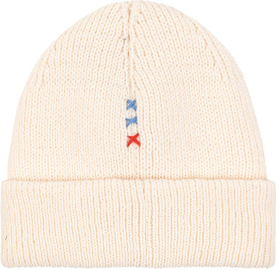Beanie Unisex Beanie Knitted in Beige color