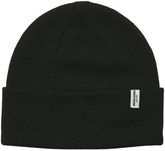 Beanie Ανδρικός Σκούφος Πλεκτός σε Μαύρο χρώμα