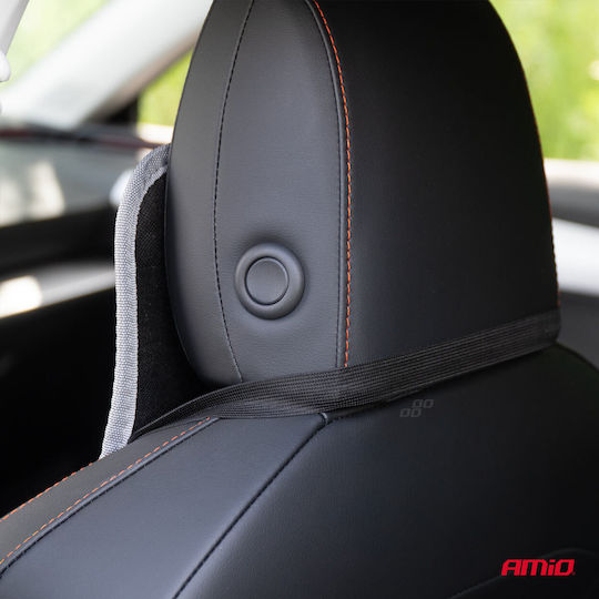 Amio Car Seat Cover Lumbar Support 45x120cm Csm-17 Gray 04430