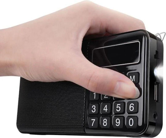 Hoco HI50 Επιτραπέζιο Ραδιόφωνο Μπαταρίας με Bluetooth και USB Μαύρο