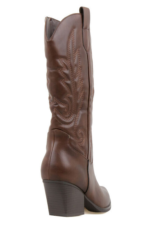 Damenstiefel Cowboy Braun