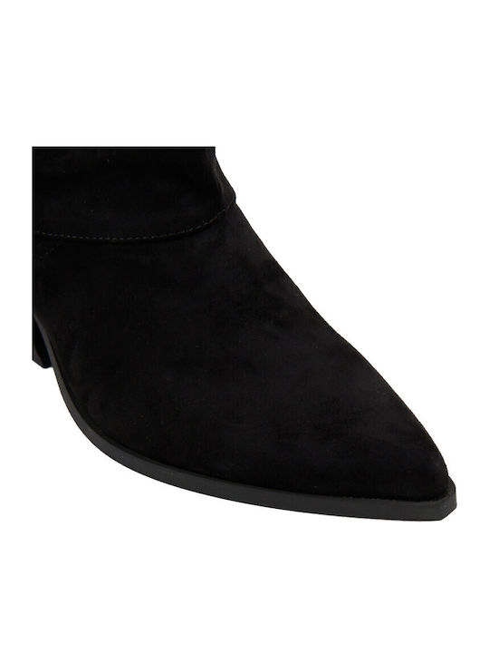 Suede Γυναικείες Μπότες Μαύρες