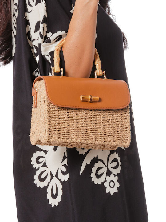 Straw Women's Bag Crossbody Brown