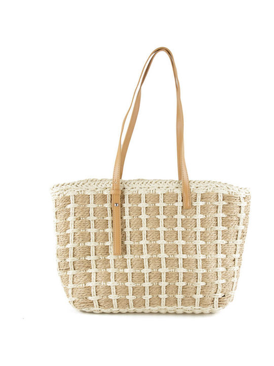 Straw Women's Bag Shoulder Beige