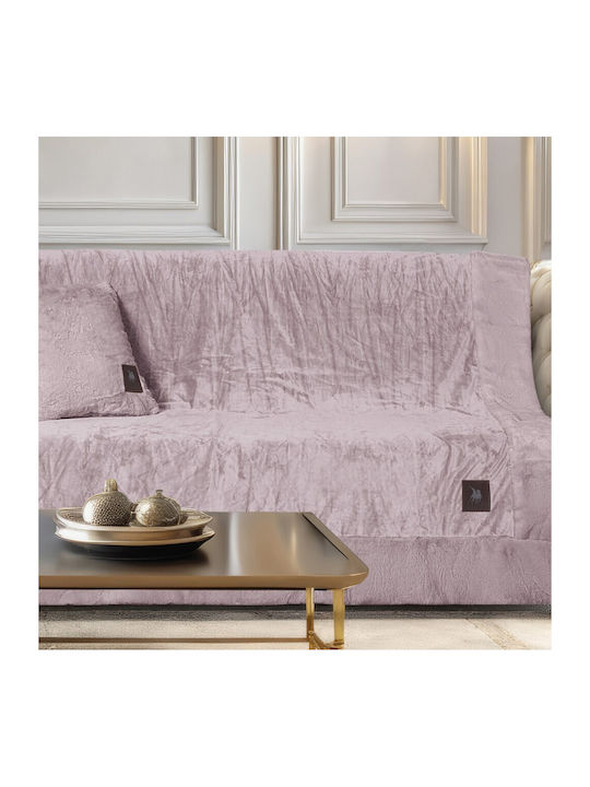 Greenwich Polo Club 3969 Ριχτάρι Διθέσιου Καναπέ Βελουτέ 180x250εκ. Nude