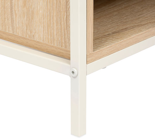 Nachttisch Metall Beige 40x30x50cm