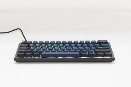 Ducky One 3 Pro Mini Nazca Line Gaming Μηχανικό Πληκτρολόγιο 60% με Cherry MX2A Brown διακόπτες και RGB φωτισμό (Αγγλικό US) Black/Blue