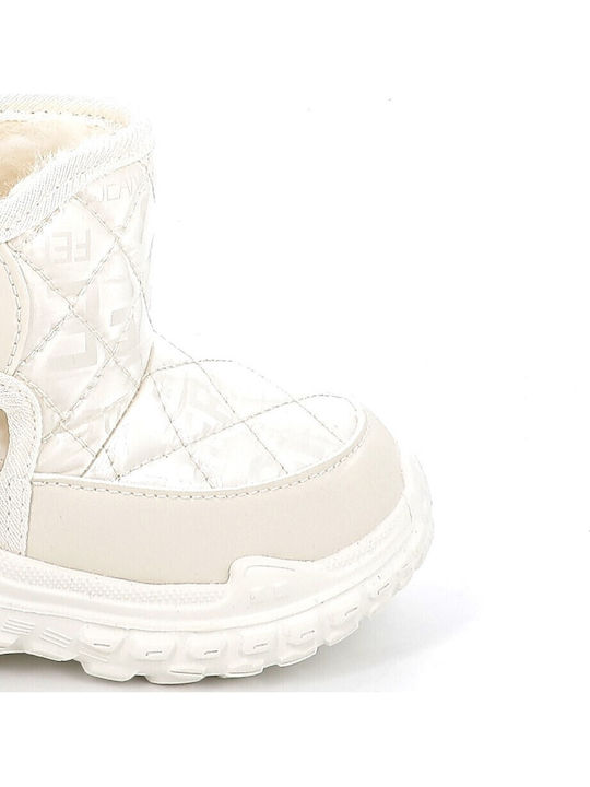 Ghete de Zăpadă Copii cu Velcro Bej