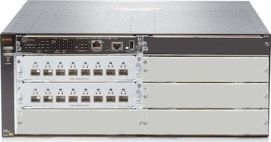 HP Aruba 5406R 16-port SFP+ (No PSU) v3 zl2 Managed L3 PoE+ Switch with 1 Gigabit (1Gbps) Ethernet Port and 16 SFP Ports