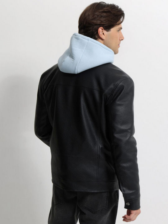 Jacke aus Kunstleder Black