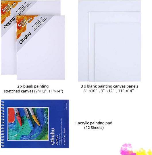 Ohuhu Set de Colorat Lemn 78buc