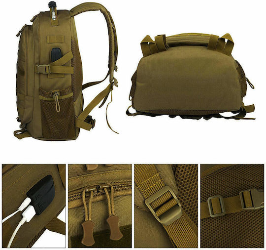 Military Backpack Backpack Brown 50lt