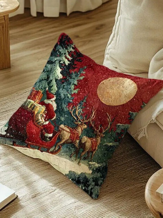 By Queen Limited Festive Edition Santa Claus & Sleigh Pillow Case