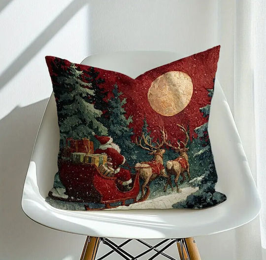 By Queen Limited Festive Edition Santa Claus & Sleigh Pillow Case