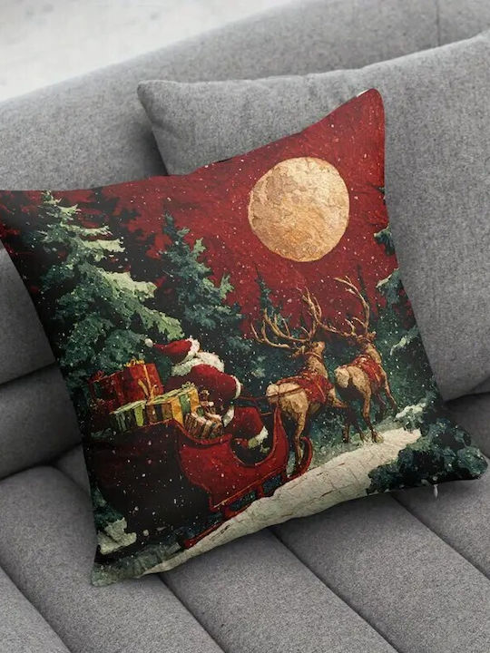 By Queen Limited Festive Edition Santa Claus & Sleigh Pillow Case