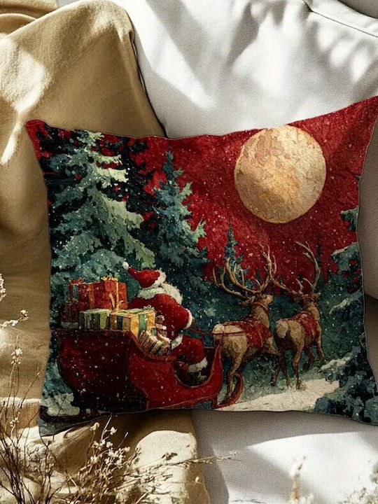 By Queen Limited Festive Edition Santa Claus & Sleigh Pillow Case