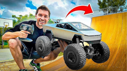Off-road Tesla Cybertruck Remote Controlled Τηλεκατευθυνόμενο Αυτοκίνητο 4WD Γκρι
