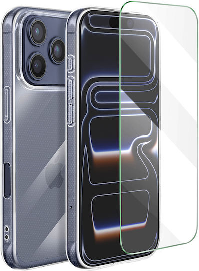Mayaxess Set De Protecție 2-în-1 Husa + Tempered Glass Iphone 17 Pro Sienna