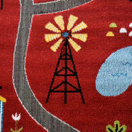 Χαλάκι Δραστηριοτήτων Κόκκινο 80x150cm