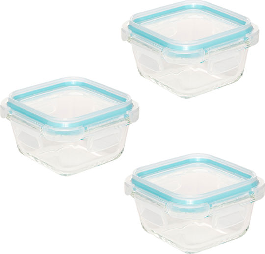5Five Set Mittagsboxen Transparente 3Stücke