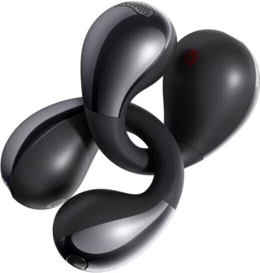 Boompods Open Ear Bluetooth Handsfree Căști cu Rezistență la Transpirație și Carcasă de Încărcare Negru