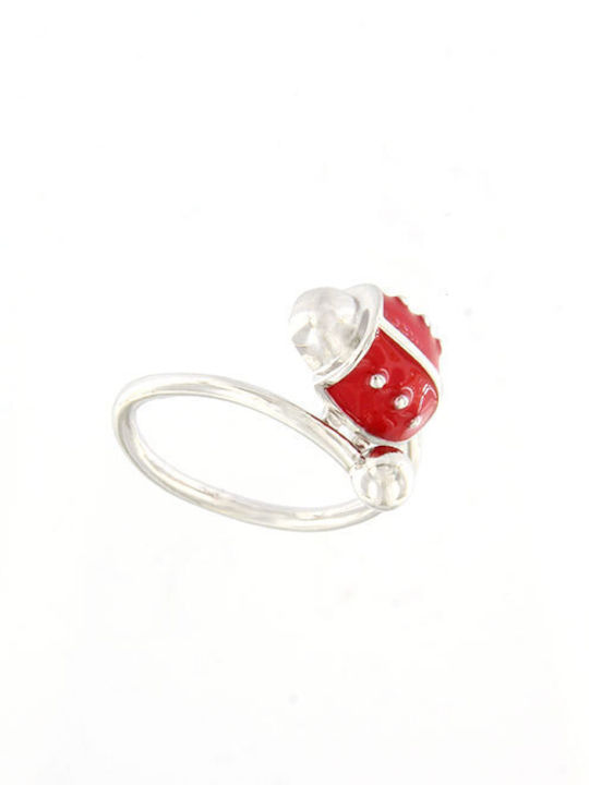 Ios Silver Opening Kids Ring with Stone RGPA1002 Ios Silver Opening Kids Ring with Stone RGPA1002
