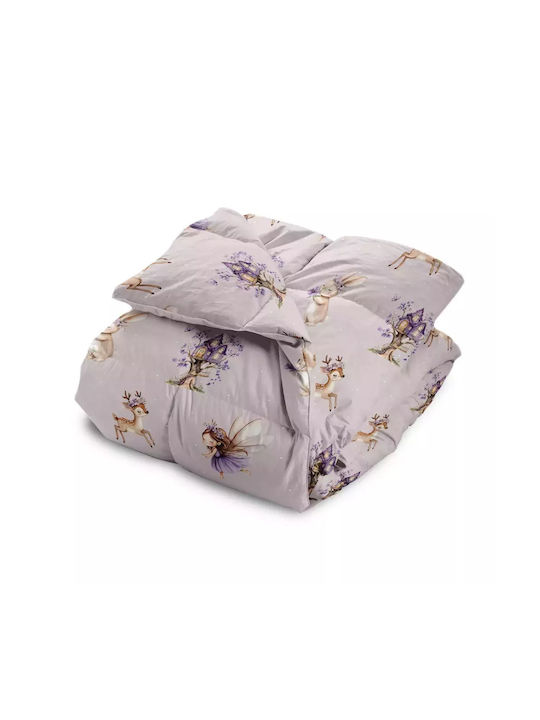 Borea Παιδικό Πάπλωμα Μονό με Γέμιση Microfiber Λιλά 160x240εκ.