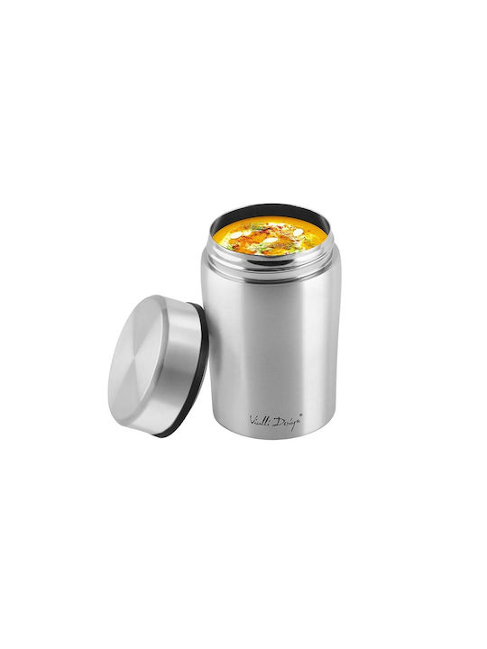 Vialli Design Cutie pentru Mâncare Termos Inox Gri 500ml 1buc