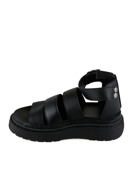 Дамски Сандали Flatforms Черни