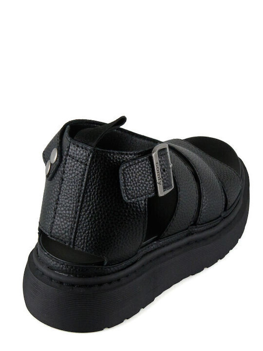 Дамски Сандали Flatforms Черни