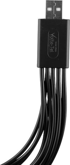 Volte-Tel Conectori Convertor USB-C / mini USB / micro USB / Apple 30-pini / DC masculin în mini USB / micro USB / Apple 30-pini / DC / 5,5 x 2,1 mm feminin 1buc